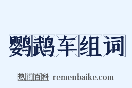 鹦鹉车组词是什么意思的图片